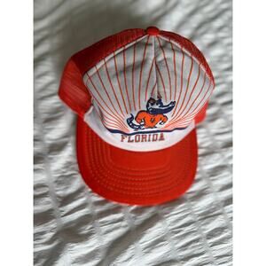 Vintage Florida Gators “Go Gators” Retro Vintage Orange and White Trucker Hat